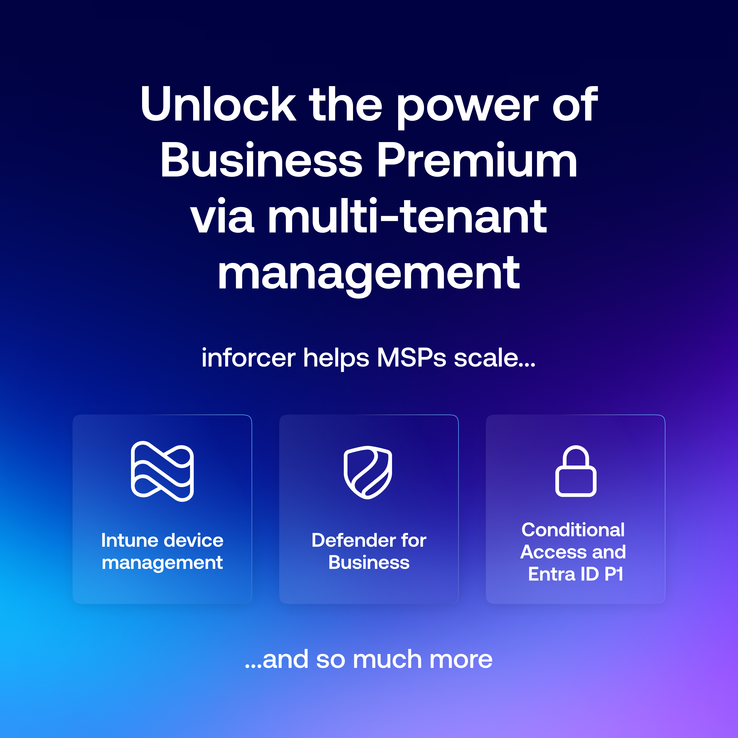 Unlock the power of Business Premium via multi-tenant management