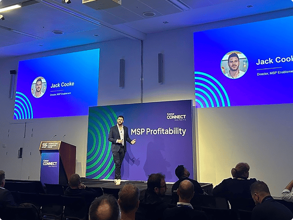 Jack Cooke speaking at event